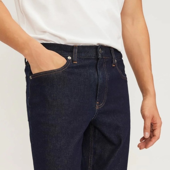 Everlane New Stretch Skinny Jeans Dark Indigo NWT Size 30 x 32 - Picture 2 of 11